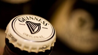 Guinness bottle top Guinness is a Diageo brand