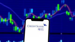 Hong Kong, China. 28th Dec, 2018. Credit Suisse logo is seen on an android smartphone over stock chart. Credit: Daniel Fung/SOPA Images/ZUMA Wire/Alamy Live News