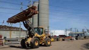Volvo All terrain or rough terrain forklift at construction site