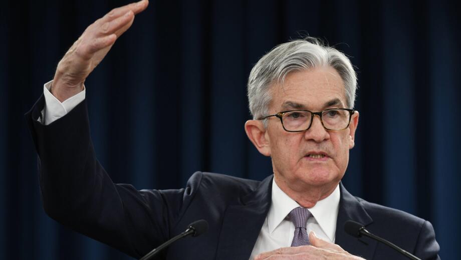 200129 -- WASHINGTON, Jan. 29, 2020 -- U.S. Federal Reserve Chairman Jerome Powell speaks during a press conference in Washington D.C., the United States, on Jan. 29, 2020. The U.S. Federal Reserve on Wednesday left interest rates unchanged and maintained