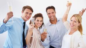 Colleagues and friends. business colleagues in the office.