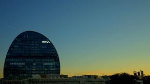 BBVA's headquarters in Las Tablas, Madrid. Image shot 11/2020. Exact date unknown.
