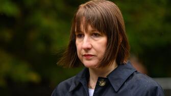 Chancellor of the Exchequer Rachel Reeves speaks to the media at the Stanford Training Area near Thetford, after meeting with British and Ukrainian troops training there. The UK has announced a £2.26 billion loan to help Ukraine fight Vladimir Putin's for