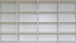 Empty book case