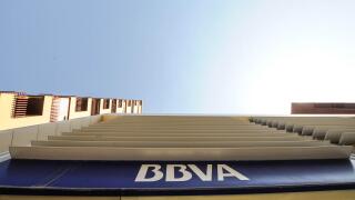 BBVA Bank in Malaga center, Spain