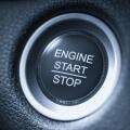 start stop engine car white button