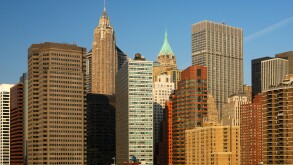 Skyline of Lower Manhattan with the Financial District, Manhattan, New York, USA