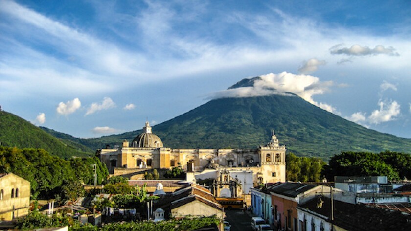 Guatemala, Antigua, calm, volcano, LatAm, 575, Central America