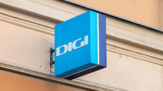 Debrecen, Hungary - June 11, 2022: Logo and sign of Digi Communications.