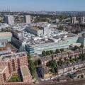 Aerial view of Westfield London, White City, London, UK.