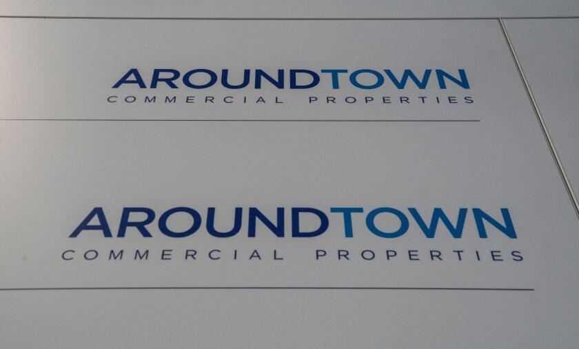 19 November 2019, Germany (German), Berlin: A lettering indicates the branch of the Luxembourg real estate group Aroundtown in the capital. Photo: Paul Zinken/dpa