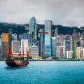 Hong Kong, china city skyline.