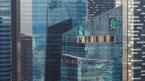 architecture of Downtown Core, Marina Bay, Singapore