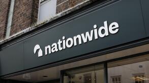 General views of the new Nationwide Branding on their Building Society store in Chichester, West Sussex, UK.