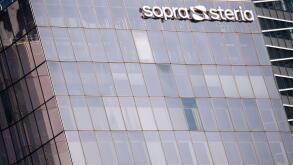 A general view of Sopra Steria building in La Defense business district, on November 04, 2020 in Puteaux, France. Photo by David Niviere/ABACAPRESS.COM