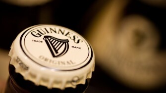 Guinness bottle top Guinness is a Diageo brand