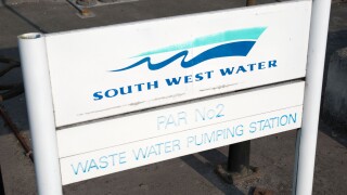 South West Water Pumping Station Sign