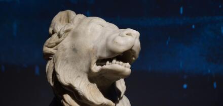 Marble statue of a Molossian hound, Rome, Italy, AD 100 - 200