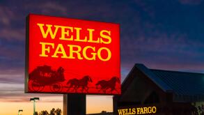 Wells Fargo bank branch in Lawrenceville (Atlanta Metro), Georgia. (USA)