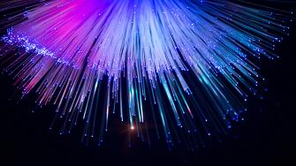 Internet technology fiber optic background