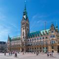 Town Hall (Rathaus) from Rathausmarkt, Hamburg, Germany