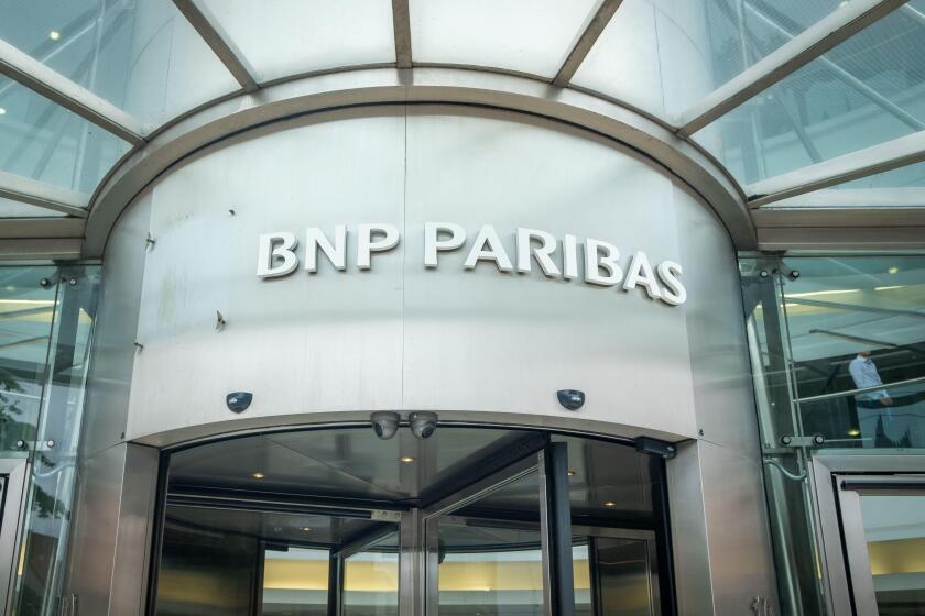 LONDON- JULY 27, 2023: BNP Paribas bank in London-  French international banking group