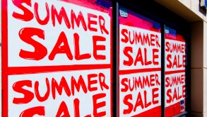 Sale Shop Window, Summer Sales
