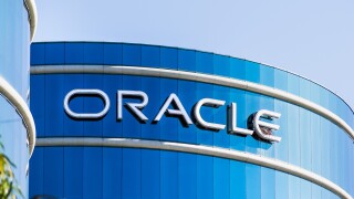 August 1, 2019 Redwood City / CA / USA -  Oracle logo at their HQ in Silicon Valley; Oracle Corporation is a multinational computer technology company specializing in database management systems