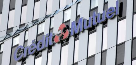 Bank, Credit Mutuel in StraBburg , Elsass , Frankreich . Juni 17, 2024.