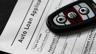 Close-up Of Auto Loan Application
