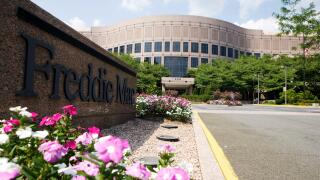 This August 6, 2008 file photo shows the corporate headquarters of Freddie Mac in McLean, Virginia. The Bush administration announced September 8, 2008 it was taking control of the troubled mortgage lending giants Freddie Mac and Fannie Mae in an attempt 