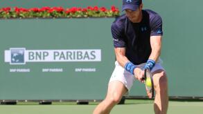 Indian Wells, California, USA. 21st March, 2015. Tennis player Novak Djokovic (Serbia) defeats British player Andy Murray in the Semifinal of the Men's Singles at the BNP Paribas Open (score 6-2 6-3). Credit:  Werner Fotos/Alamy Live News