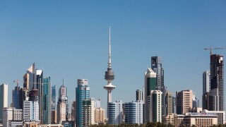 view of skyscrapers, Kuwait city, Kuwait
