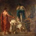 Eugene Delacroix -  Lycurgus Consulting the Pythia