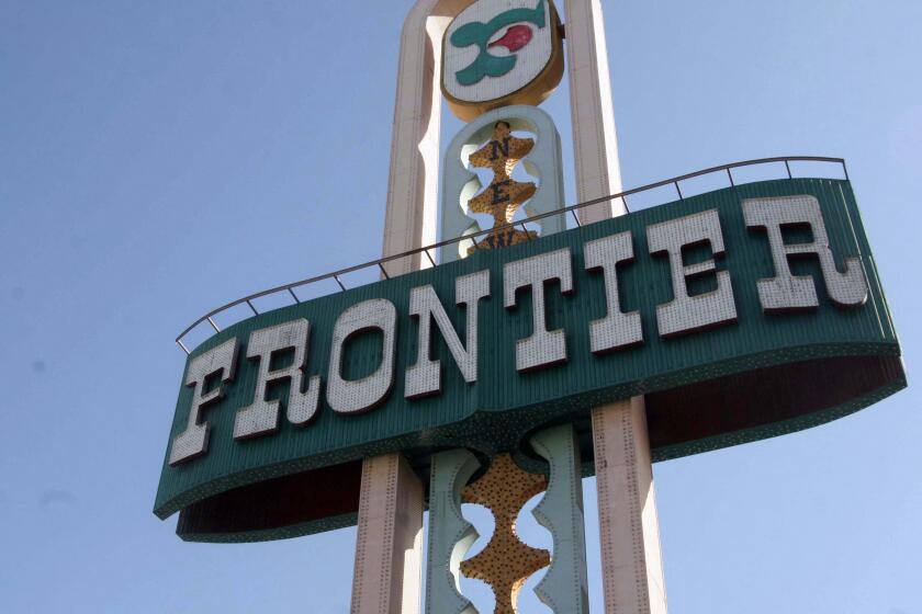 May 26, 2007 - Hollywood, California, U.S. - K53294EG.THE FRONTIER HOTEL, WHICH IS TO BE IMPLODED TO MAKE WAY FOR A MEGA RESORTS HOTEL AND CASINO.LAS VEGAS, NV 05-24-2007.  -   2007.(Credit Image: A© Ed Geller/Globe Photos/ZUMAPRESS.com)