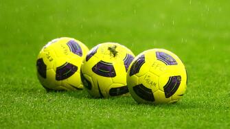 Soccer - Barclays Premier League - Everton v Blackpool - Goodison Park. General view of three footballs