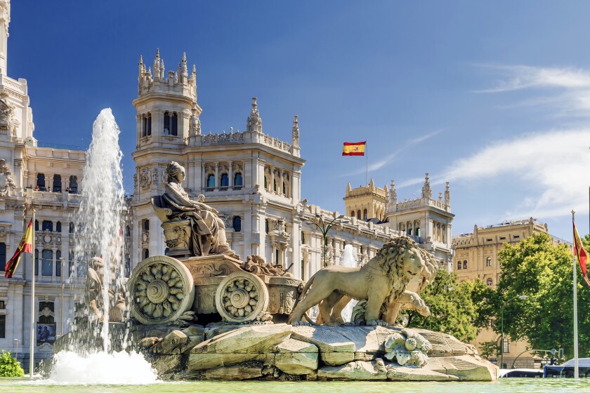 fountain of Cibeles In Madrid, Spain