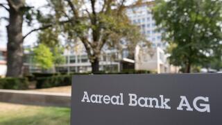 Wiesbaden, Germany. 26th Aug, 2022. Aareal Bank in Wiesbaden. The bank holds its Annual General Meeting on August 31. Credit: Boris Roessler/dpa/Alamy Live News