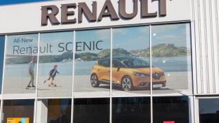 Renault car showroom, UK.