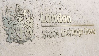 London Stock Exchange Sign, London, United Kingdom.