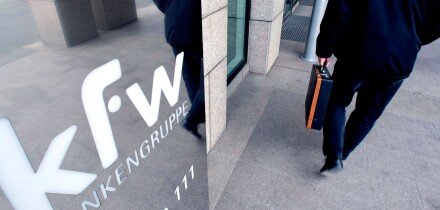 Headquarters of the Kreditanstalt fuer Wiederaufbau, KfW, development banking group, Frankfurt am Main, Hesse, Germany, Europe