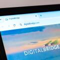 New York, USA - January 01, 2025: DigitalBridge official website displayed on a laptop screen, showcasing infrastructure investment and digital