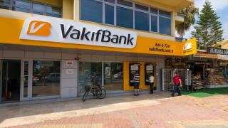 KONAKLI, TURKEY - JULY 10, 2015: Bank branch VakifBank. VakifBank is the fifth largest bank in Turkey