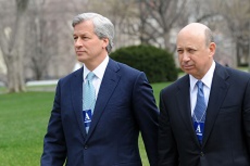 Jamie Dimon and Lloyd Blankfein