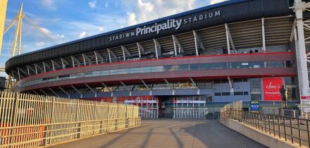 Principality Stadium, Cardiff, South Wales, home of Welsh rugby.