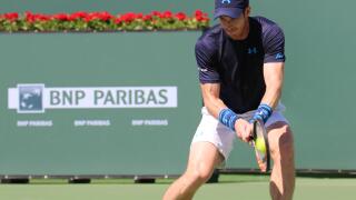 Indian Wells, California, USA. 21st March, 2015. Tennis player Novak Djokovic (Serbia) defeats British player Andy Murray in the Semifinal of the Men's Singles at the BNP Paribas Open (score 6-2 6-3). Credit:  Werner Fotos/Alamy Live News