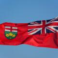 Ontario Flag in the wind