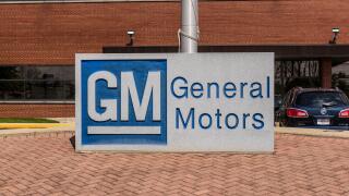 Marion - Circa April 2017: General Motors Logo and Signage at the Metal Fabricating Division. GM opened this plant in 1956 III