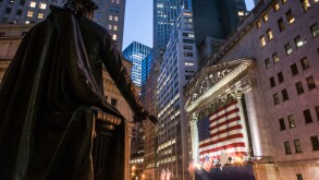 Statue of George Washington , New York Stock Exchange, Wall Street New York 
