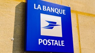 Postal sign, Paris, France